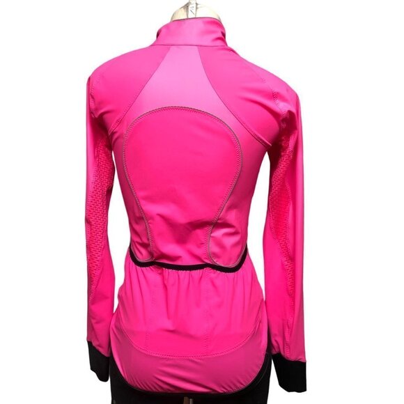 lululemon Rare Hard to Find Hot Pink Lightweight Running/Track Jacket Size 4 - Picture 2 of 14